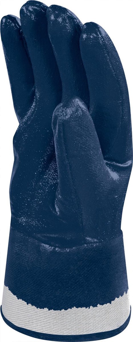 Delta Plus Nitril handschoen olie/vetten geheel gecoat - Blauw - 10 (XL)