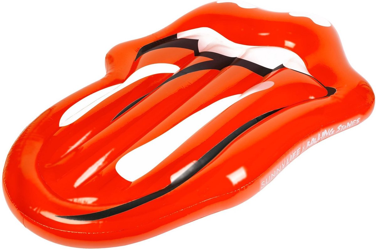 Sunnylife - Rolling Stones Luchtbed Deluxe - PVC - Rood