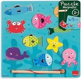 magnetische puzzel vissen hout 10 stukjes