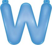 feestletter "W" blauw 35 cm