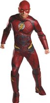 kostuum Flash Justice League Deluxe heren rood maat XL