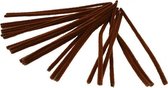 chenille draad 25 stuks 30 cm 9 mm bruin