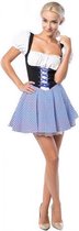 dirndl Eva dames polyester blauw maat XL