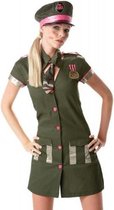 verkleedpak Sergeant dames legergroen maat M