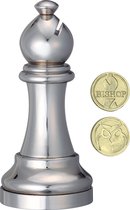 Cast Chess Puzzle Bishop - silver