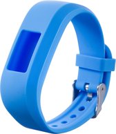 Horlogebandje Geschikt voor Garmin Vivofit 3 Pols Blauw - Siliconen - Horlogebandje - Polsbandje - Bandjes.nu - Polsband