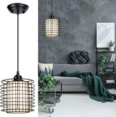 Hanglampen Woonkamer - Zinaps LED Hanglamp Industriële Metalen Hoogte Verstelbare Opknoping Lamp Zwart Eettafel Max. 60 W E27 Socket Plafondlamp Opknoping Lamp Vintage Eetkamer voor Woonkamer