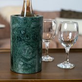 Refroidisseur à vin marbre vert Bris - Refroidisseur à champagne vert - Refroidisseur à bouteille marbre