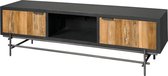 Tv-meubel | pesaro | gerecycled teakhout | antraciet | 150 x 45 x 50(h) cm