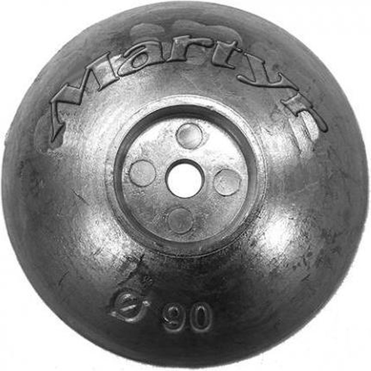 Trimvlak anode van zink diameter 70 mm (CMF70) - Martyr