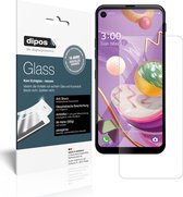 dipos I 2x Pantserfolie mat compatibel met LG Q70 Beschermfolie 9H screen-protector (expres kleiner dan het glas omdat het gebogen is)