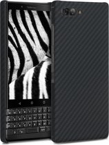 kalibri hoesje voor Blackberry KEYtwo LE (Key2 LE) - aramidehoes voor smartphone - mat zwart