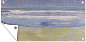 Schuttingposter Zee na zonsondergang - Piet Mondriaan - 200x100 cm - Tuindoek