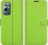 OnePlus 9 Pro Hoesje - Mobigear - Classic Serie - Kunstlederen Bookcase - Groen - Hoesje Geschikt Voor OnePlus 9 Pro