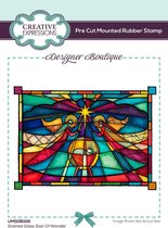 Creative Expressions Cling stamp - Kerst - Ster, Jezus en engelen - A6
