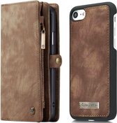 CaseMe Vintage portemonnee hoesje iPhone SE 2020 - 8 - 7 Bruin