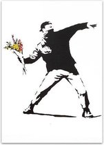 Banksy Graffiti Print Poster Wall Art Kunst Canvas Printing Op Papier Living Decoratie 30X40cm Multi-color