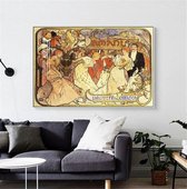 Alphonse Mucha Vintage Illustratie Print Poster Wall Art Kunst Canvas Printing Op Papier Living Decoratie 70x100cm Multi-color