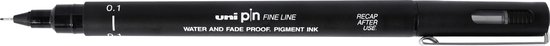 Uni Pin Fine Liner - 0.1mm zwarte schetspen