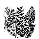 The Crafter's Workshop Stencil - 30.5x30.5cm - Tropical FRonds