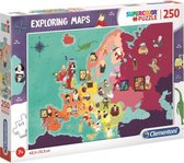legpuzzel Exploring Maps: Beroemdheden 250 stukjes