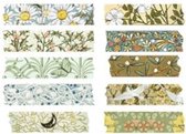 Stickerstrookjes - Vintage Flowers - 50 stuks - Stickers voor o.a. bulletjournal, scrapbooking en het maken van kaarten