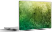 Laptop sticker - 17.3 inch - Waterverf - Vlekken - Groen - 40x30cm - Laptopstickers - Laptop skin - Cover