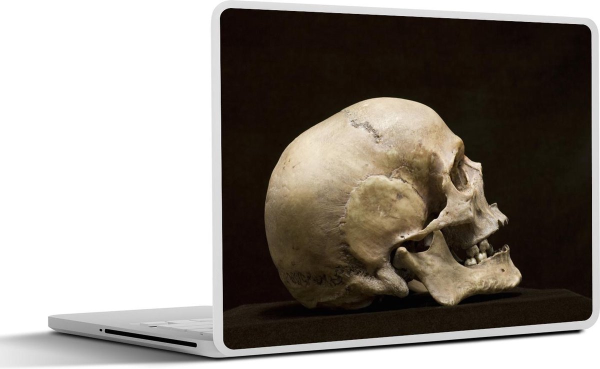 Afbeelding van product SleevesAndCases  Laptop sticker - 12.3 inch - Menselijke schedel vanaf de zijkant