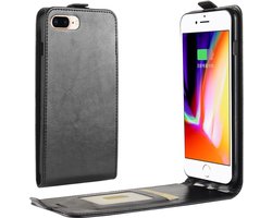 ShieldCase Hoesje geschikt voor Apple iPhone SE 2020 / SE 2022 Flip case - zwart leer - Multifunctionele Telefoonhoes - Duurzaam hoesje - Premium Flip Cover Design