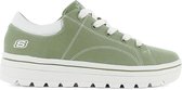 Skechers Street Cleat - Bring it Back - Dames Sneakers Sport Casual Schoenen Canvas Groen 74100-SAG - Maat EU 41 UK 8