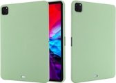 Pure kleur vloeibare siliconen schokbestendige volledige dekking voor iPad Pro 11 (2021) (groen)