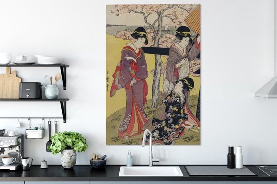 Peintures sur toile Kimono - Femme - Japon - 80x120 cm - Décoration murale