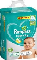 Pampers Baby Dry Luiers Maat 3 (6-10 kg) 152 stuks
