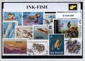 Inktvissen – Luxe postzegel pakket (A6 formaat) : collectie van verschillende postzegels van inktvissen – kan als ansichtkaart in een A6 envelop - authentiek cadeau - kado tip - ge