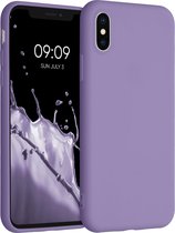 kwmobile telefoonhoesje voor Apple iPhone X - Hoesje voor smartphone - Back cover in violet lila