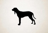 Silhouette hond - Segugio Italiano - L - 75x103cm - Zwart - wanddecoratie