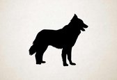 Silhouette hond - Garafia Shepherd Dog - Garafia-herdershond - XS - 25x28cm - Zwart - wanddecoratie