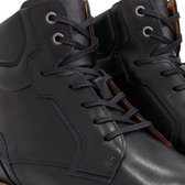 Travelin' Claypole Hoge leren veterschoenen - Zwart leer - Maat 41