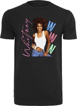 Urban Classics Whitney Houston Dames Tshirt -L- Whitney Houston WWW Zwart