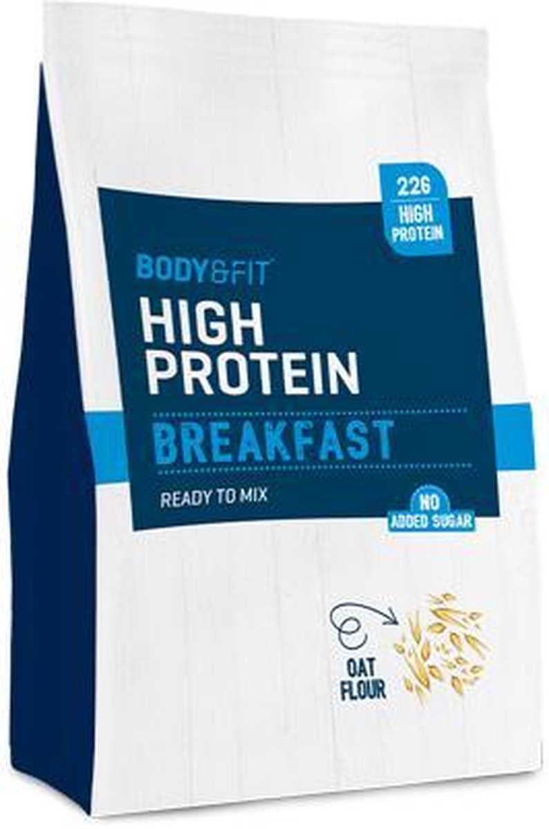 Goedkoopste Body & Fit High Protein Breakfast - Maaltijdshake - Eiwitshake / Proteine Poeder - Banaan - 990 gram (18 shakes