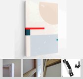 Set of Abstract Geometric Wall Art. Mid Century Illustration in Minimal Style for Wall Decoration Background - Modern Art Canvas - Vertical - 1875455965 - 50*40 Vertical