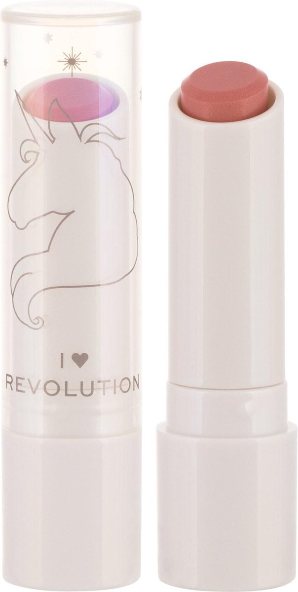 I Heart Revolution Unicorn Heart Glow Lip Balm - Balzám Na Rty S Magickým Leskem + Vůní Vanilkového Květu 2,7 G