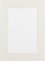 Passe-Partout 50x70 Fotomaat - Ivoor Wit - Lijstmaat 60x80 – Museum karton - WT4215