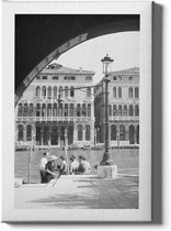Walljar - Canal Grande in Venice '53 - Muurdecoratie - Canvas schilderij
