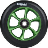 Chilli Wheel - Turbo - 110mm - Zwart Pu/ Groen Core