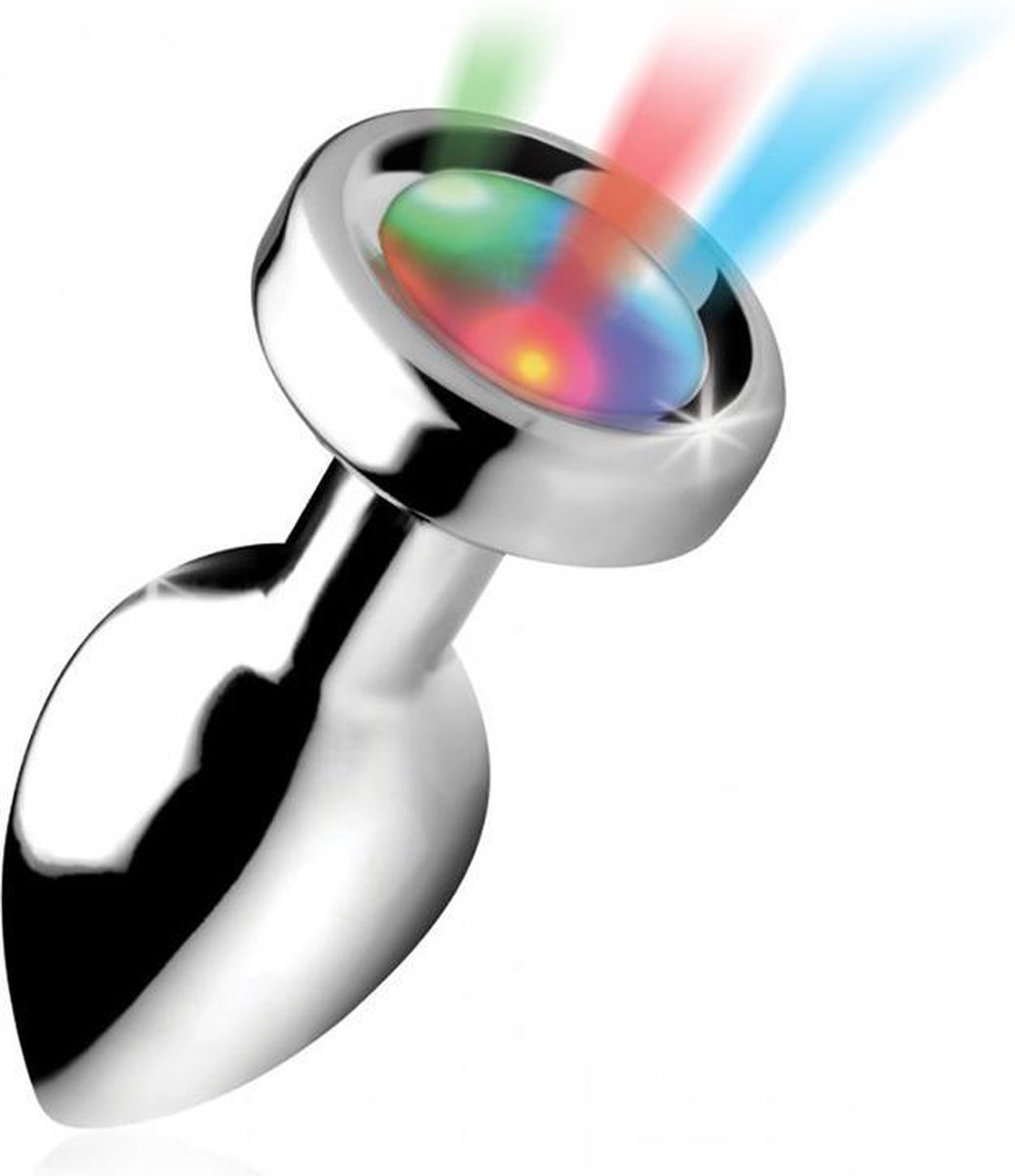 Goedkoopste XR Brands Light Up - Butt Plug - Klein silver
