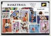 Basketbal – Luxe postzegel pakket (A6 formaat) : collectie van 50 verschillende postzegels van basketbal – kan als ansichtkaart in een A6 envelop - authentiek cadeau - kado - gesch