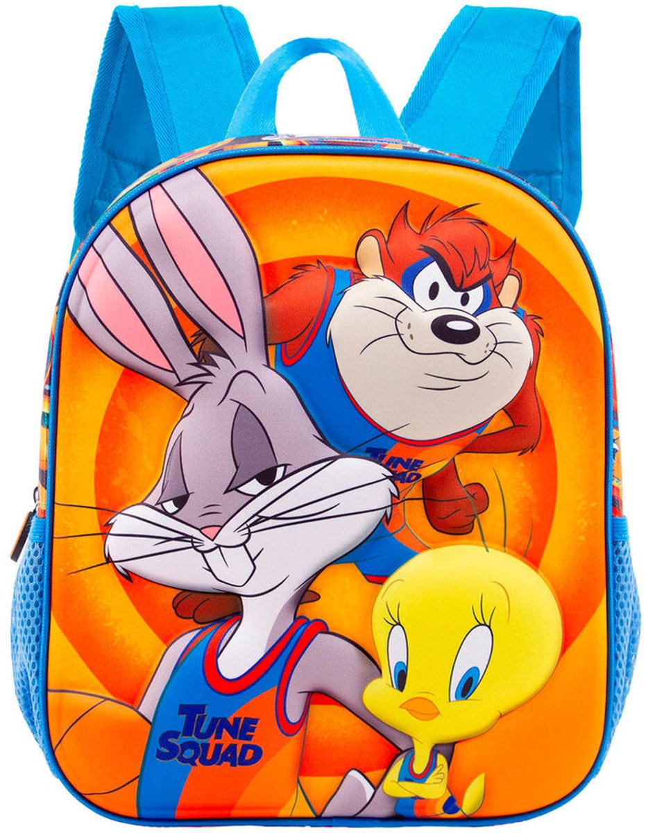 Tune Squad Space Jam 2 Bugs Bunny, Tweety, Taz Rugzak - Hoogte 31cm