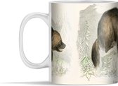 Mok - een veelvraat op een rots - 350 ml - Beker