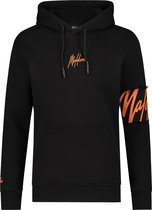 Malelions Men Captain Hoodie - Black/Orange - XL